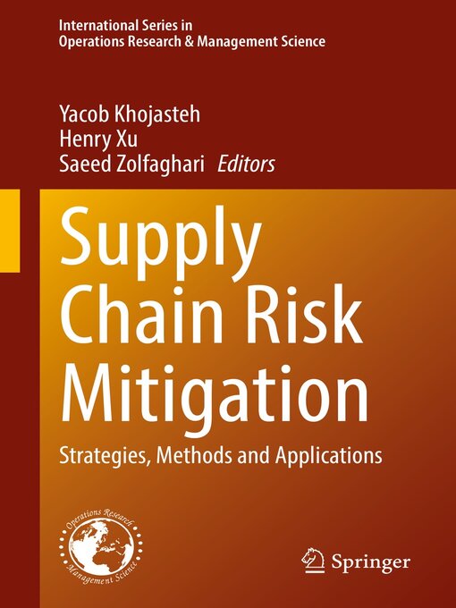 Title details for Supply Chain Risk Mitigation by Yacob Khojasteh - Available